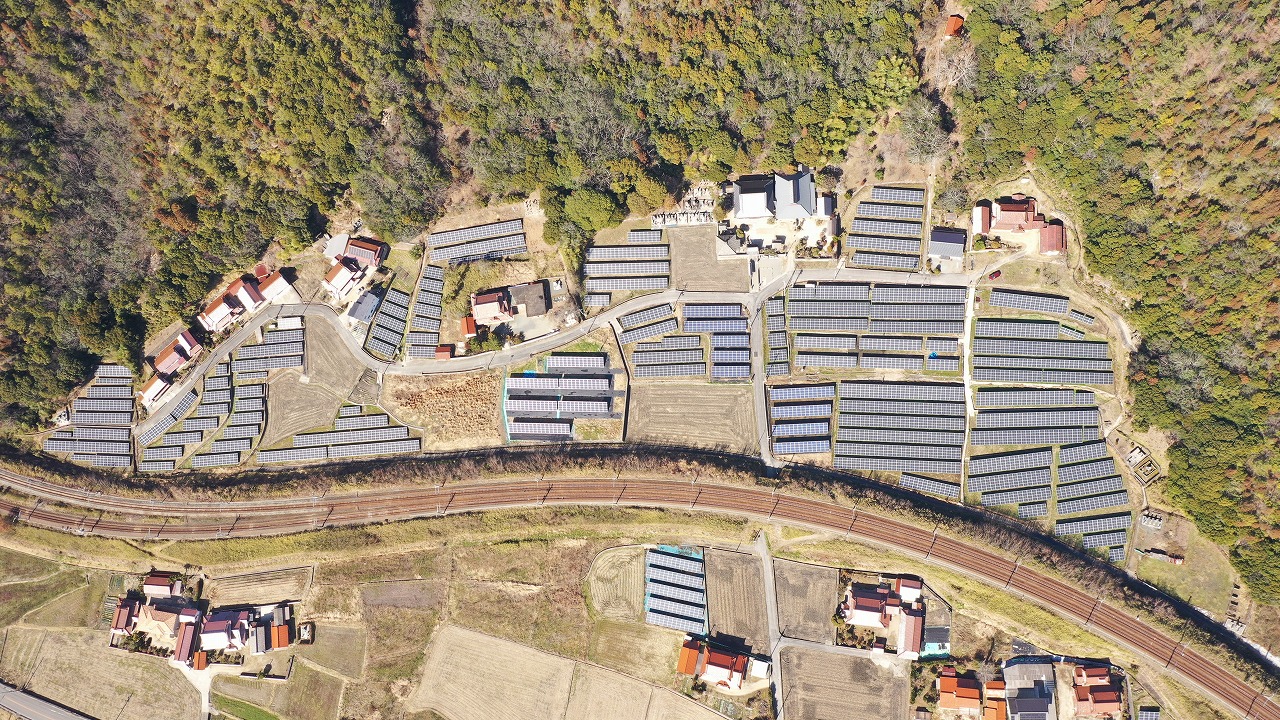 令和2年度：広島県三原市2,400kW(高圧4区画、低圧6区画) 設計・施工EPC1式